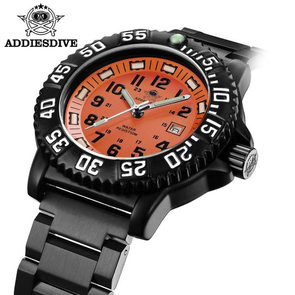 addies men's military luminous watch outdoor sports 50m waterproof nato nylon 316 stainless orange men quartz watches wristwatches, Slivery;brown
addies men's military luminous watch outdoor sports 50m waterproof nato nylon 316 stainless orange men quartz watches wristwatches, Slivery;brown