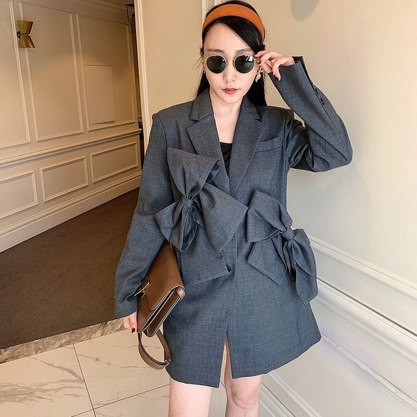 fall winter new solid detachable three-dimensional bow decoration single breasted suit coat womens blazer 210421, White;black
fall winter new solid detachable three-dimensional bow decoration single breasted suit coat womens blazer 210421, White;black