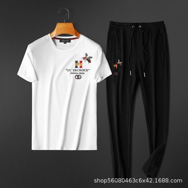 Tracksuits Sport Suit Fashion Classic 2021 Summer Leisure Sports Mercerized Embroidery Bee Trend Men's Short Sleeve T Shirt 29, White
Tracksuits Sport Suit Fashion Classic 2021 Summer Leisure Sports Mercerized Embroidery Bee Trend Men's Short Sleeve T Shirt 29, White