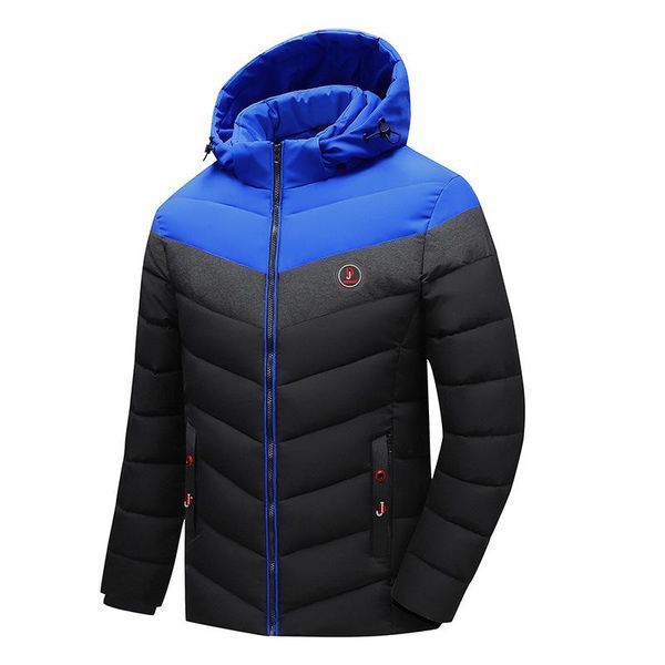 men's jackets cotton padded clothes winter warm color matching hooded detachable jacket, Black;brown
men's jackets cotton padded clothes winter warm color matching hooded detachable jacket, Black;brown