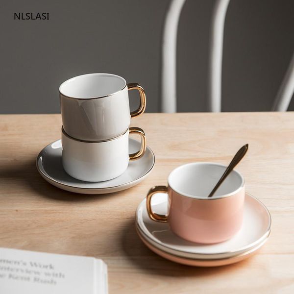 mugs european style light luxury200ml ceramics coffee cups mug and saucers spoon sets with tea soy milk breakfast dessert plate
mugs european style light luxury200ml ceramics coffee cups mug and saucers spoon sets with tea soy milk breakfast dessert plate