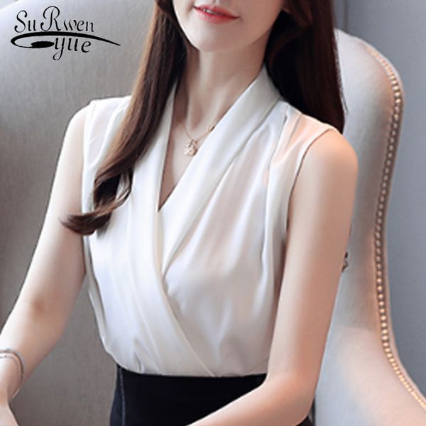 sleeveless women summer ladies clothing korean fashion v-neck vest and blouse chiffon 4635 50 210521, White
sleeveless women summer ladies clothing korean fashion v-neck vest and blouse chiffon 4635 50 210521, White