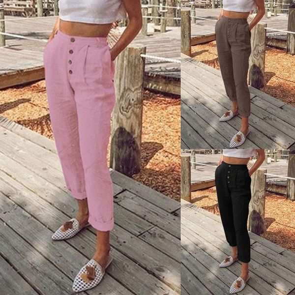 women's pants & capris aesthetic women high waist solid button slim pocket elastic jogging pencil pantalon pour femme, Black;white
women's pants & capris aesthetic women high waist solid button slim pocket elastic jogging pencil pantalon pour femme, Black;white