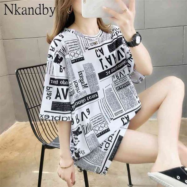 plus size graphic tee shirts female summer loose short sleeve letter print korean t-shirt women oversize harajuku hip hop 210623, White
plus size graphic tee shirts female summer loose short sleeve letter print korean t-shirt women oversize harajuku hip hop 210623, White