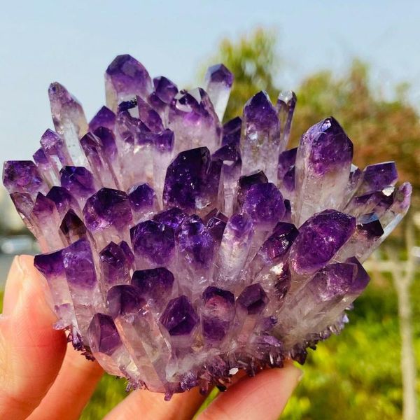 natural amethyst cluster ore demagnetization stone purification healing energy decoration decorative objects & figurines
natural amethyst cluster ore demagnetization stone purification healing energy decoration decorative objects & figurines