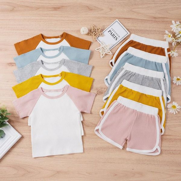 0-3y born baby boy girl short sleeve cotton t-shirt shorts pant bottom 2pcs outfits summer clothes clothing sets, White
0-3y born baby boy girl short sleeve cotton t-shirt shorts pant bottom 2pcs outfits summer clothes clothing sets, White