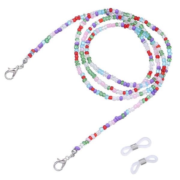 sunglasses frames women bead eyeglass chain colorful mask holder with end spectacle cord neck strap string, Silver
sunglasses frames women bead eyeglass chain colorful mask holder with end spectacle cord neck strap string, Silver