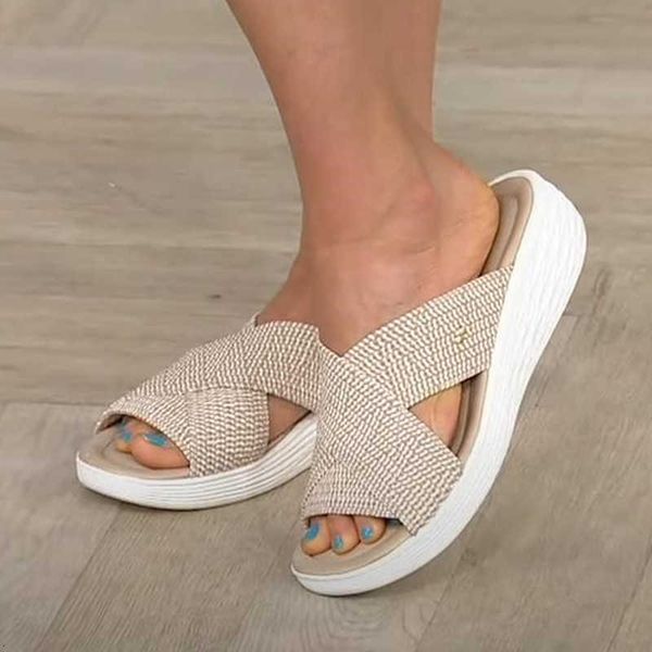 slippers women slippers summer 2021 beach ladies cross casual platform sandals slides solid comfort flats plus size bfuf, Black
slippers women slippers summer 2021 beach ladies cross casual platform sandals slides solid comfort flats plus size bfuf, Black
