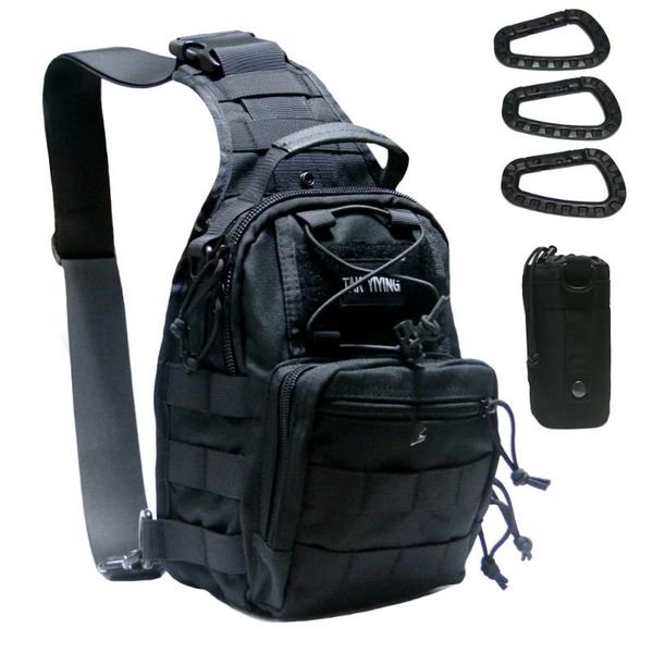 deyi camp outdoor tactical single shoulder backpack messenger bag multifunctional waist support, Black;gray
deyi camp outdoor tactical single shoulder backpack messenger bag multifunctional waist support, Black;gray