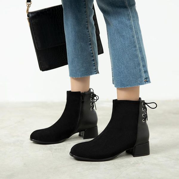 boots women's autumn ankle 4cm heels for women shoes fashion round toe white black short
boots women's autumn ankle 4cm heels for women shoes fashion round toe white black short