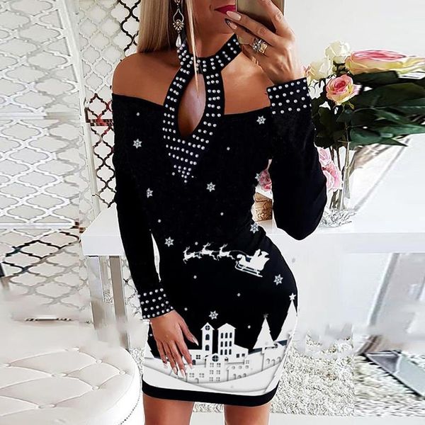 casual dresses 2021 christmas autumn snowflake deer printed women dress long sleeve o neck mini fashion elegant ladies party, Black;gray
casual dresses 2021 christmas autumn snowflake deer printed women dress long sleeve o neck mini fashion elegant ladies party, Black;gray