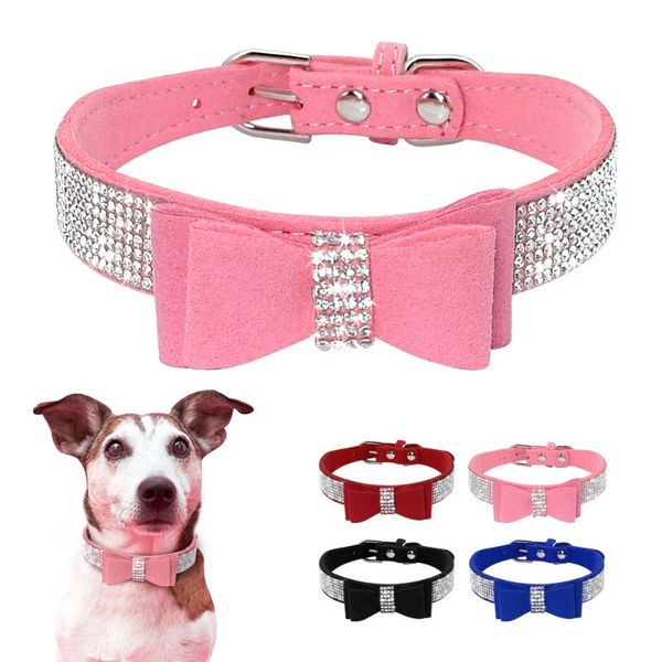 dog collars & leashes bling rhinestone soft seude leather cat collar padded bowknot for small medium dogs cats chihuahua
dog collars & leashes bling rhinestone soft seude leather cat collar padded bowknot for small medium dogs cats chihuahua