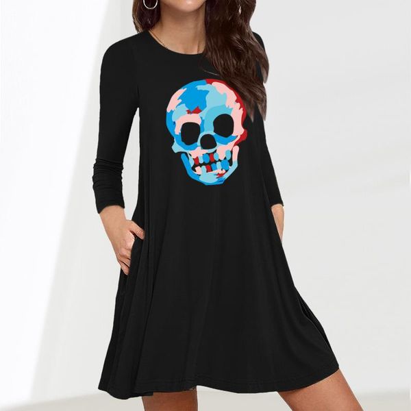 casual dresses fashion skull printed vestidos long sleeve women's autumn dress loose pocket o neck streetwear #t3g, Black;gray
casual dresses fashion skull printed vestidos long sleeve women's autumn dress loose pocket o neck streetwear #t3g, Black;gray