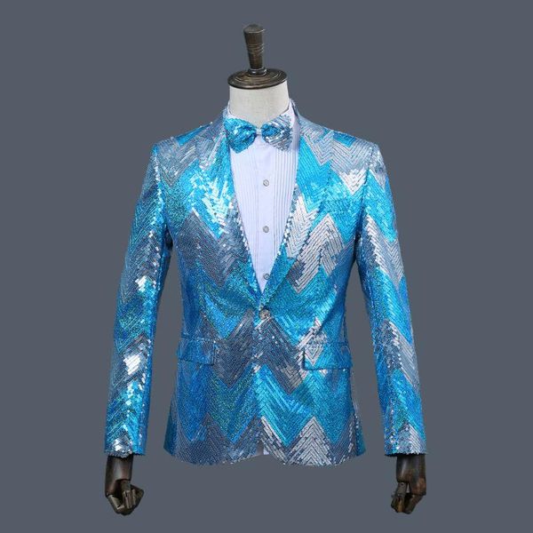 men's suits & blazers mens sequins dance party fashion blazer bright tablets single breasted blue green men stage yellow, White;black
men's suits & blazers mens sequins dance party fashion blazer bright tablets single breasted blue green men stage yellow, White;black