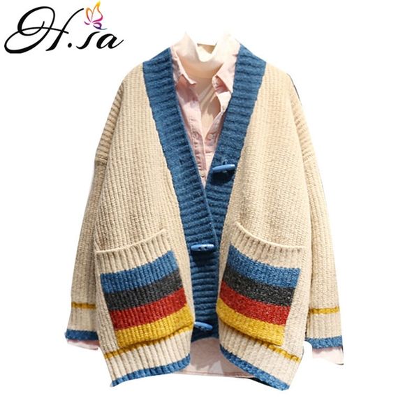 women knit cardigans v neck striped jumpers colorful patchwork knitwear loose sweaters button up sweater coat 210430, White
women knit cardigans v neck striped jumpers colorful patchwork knitwear loose sweaters button up sweater coat 210430, White