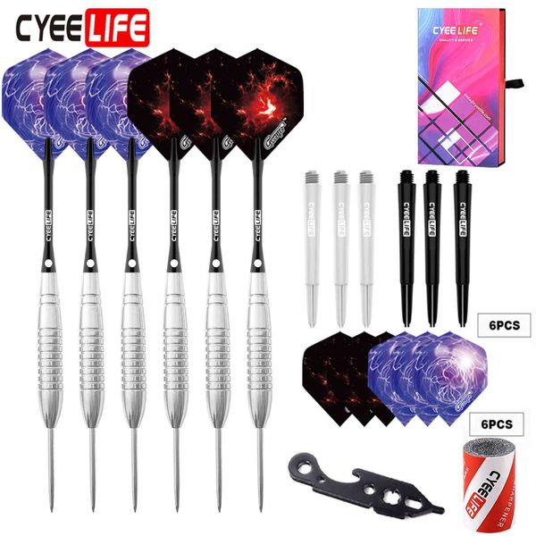 darts cyeelife 20g nickel plated 6-piece hard dart set needle aluminum rod accessories
darts cyeelife 20g nickel plated 6-piece hard dart set needle aluminum rod accessories