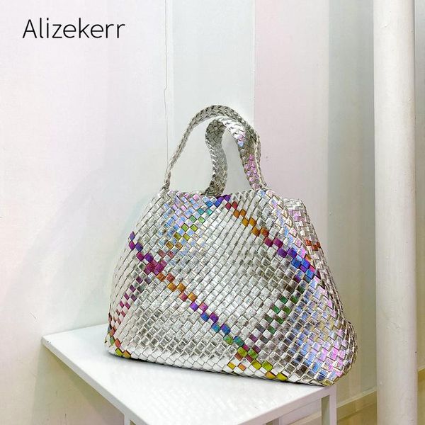 evening bags retro color woven large capacity tote bag for women 2021 designer luxury soft plaid purse and handbag shoulder
evening bags retro color woven large capacity tote bag for women 2021 designer luxury soft plaid purse and handbag shoulder