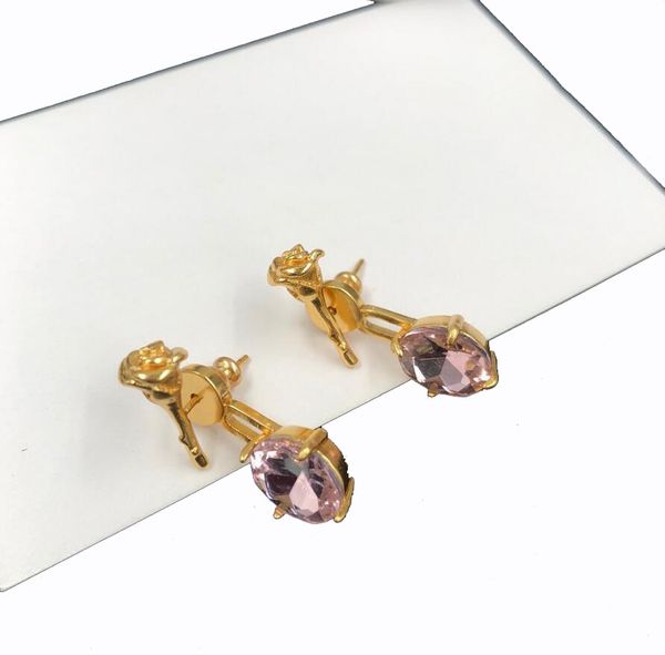 luxury designer gold rose flower drop earrings stud fashion brand earring pink rhinestone eardrop for women lady party wedding lovers gift j, Golden;silver
luxury designer gold rose flower drop earrings stud fashion brand earring pink rhinestone eardrop for women lady party wedding lovers gift j, Golden;silver