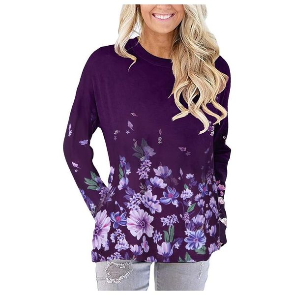 women's t-shirt women's casual loose round neck long sleeve comfortable floral printed pocket t shirts for women robe #tg, White
women's t-shirt women's casual loose round neck long sleeve comfortable floral printed pocket t shirts for women robe #tg, White