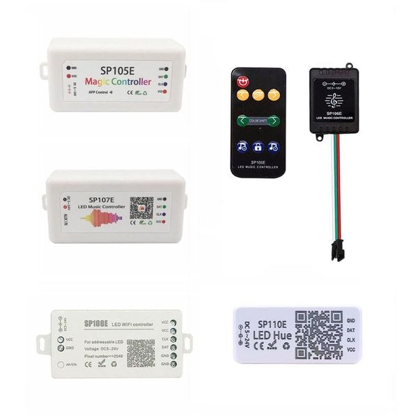 controllers ws2812b led strip light controller blue tooth sp105e sp110e wifi sp108e music sp107e sp106e ws2811 ws2815 sk6812 lights dc5v-24v
controllers ws2812b led strip light controller blue tooth sp105e sp110e wifi sp108e music sp107e sp106e ws2811 ws2815 sk6812 lights dc5v-24v