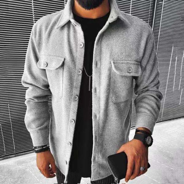 men's jackets 2021 jacket men spring autumn solid casual single breasted coat bomber cargo streewear male, Black;brown
men's jackets 2021 jacket men spring autumn solid casual single breasted coat bomber cargo streewear male, Black;brown