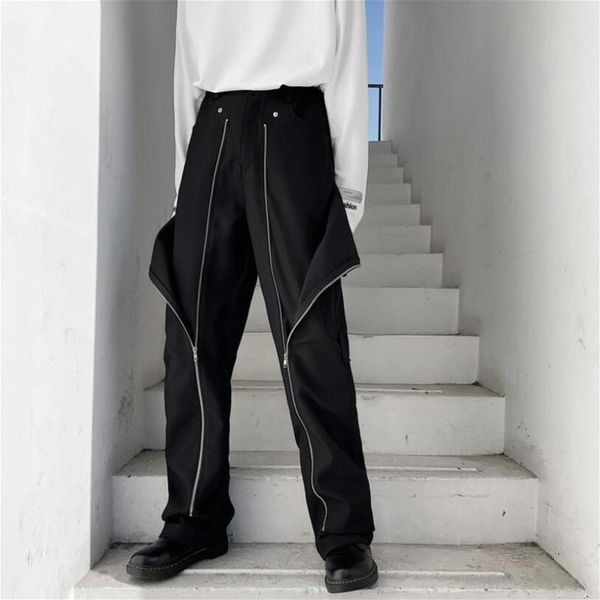 men's pants 2021 autumn fashion trousers man design multi-level fake two-piece detachable zipper piece cool sweatpants w2266, Black
men's pants 2021 autumn fashion trousers man design multi-level fake two-piece detachable zipper piece cool sweatpants w2266, Black