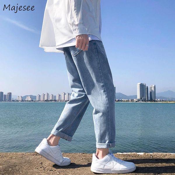 men's jeans ankle-length men fall straight korean fashion streetwear loose chic harajuku solid simple teens male plus size s-3xl, Blue
men's jeans ankle-length men fall straight korean fashion streetwear loose chic harajuku solid simple teens male plus size s-3xl, Blue