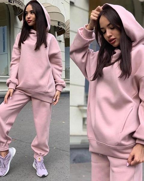 women's two piece pants 2021 autumn and winter fashion solid color hooded sweater leisure two-piece set, White
women's two piece pants 2021 autumn and winter fashion solid color hooded sweater leisure two-piece set, White