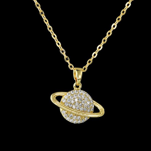 saturn pendant aaa zircon inlaid pendant gold plated fashion ol versatile necklace, Black
saturn pendant aaa zircon inlaid pendant gold plated fashion ol versatile necklace, Black
