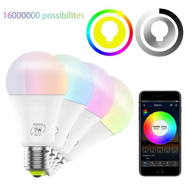smart home control wifi led light bulb e27 ac100-240v 7w rgb dimmable magic app remote work with alexa google
smart home control wifi led light bulb e27 ac100-240v 7w rgb dimmable magic app remote work with alexa google