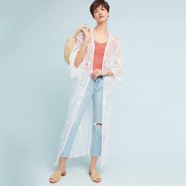 cotton lace sunscreen long cardigan bikini blouse beach for female jacket swimsuit outer wear women fashion women's swimwear, White;black
cotton lace sunscreen long cardigan bikini blouse beach for female jacket swimsuit outer wear women fashion women's swimwear, White;black