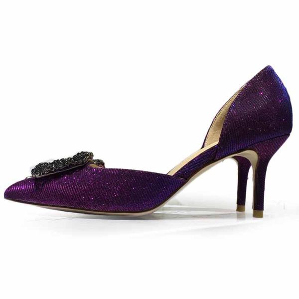 dress shoes nikali 2021 design ladies crystal elegant pointed toe high heels party shoeswomen, Black
dress shoes nikali 2021 design ladies crystal elegant pointed toe high heels party shoeswomen, Black
