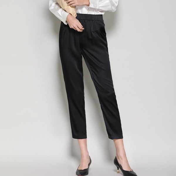 women's leggings falaishuka silk pants solid mulberry casual slim fit small leg k1015, Black
women's leggings falaishuka silk pants solid mulberry casual slim fit small leg k1015, Black