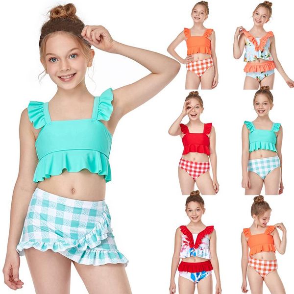 2-12 years girl swimsuit kids ruffle two piece children's swimwear high waist bikini set girls bathing suit 2021 one-piece suits
2-12 years girl swimsuit kids ruffle two piece children's swimwear high waist bikini set girls bathing suit 2021 one-piece suits