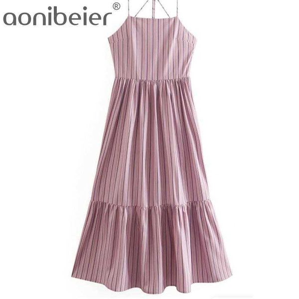 summer za pink striped midi slip dres ruffle backless beach woman thin straps long es 210604, Black;gray
summer za pink striped midi slip dres ruffle backless beach woman thin straps long es 210604, Black;gray
