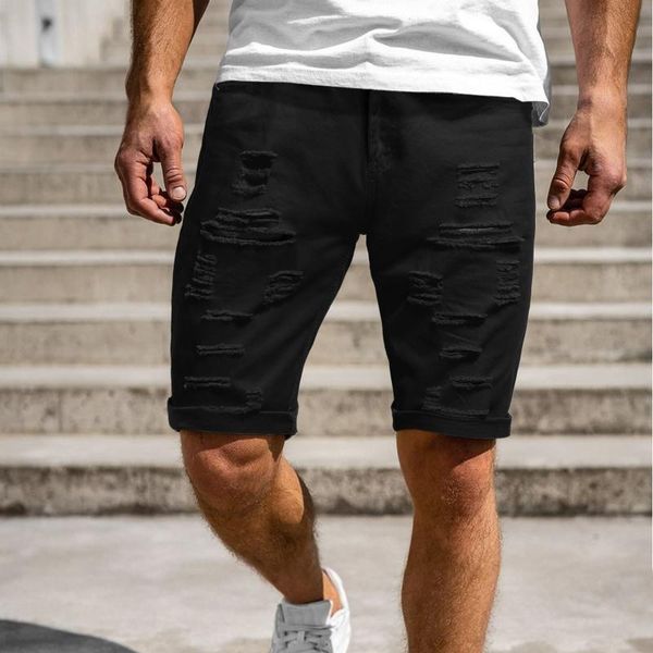 men's shorts summer mens casual fitness bodybuilding hole ripped sports short pants plus size solid color beach pant, White;black
men's shorts summer mens casual fitness bodybuilding hole ripped sports short pants plus size solid color beach pant, White;black