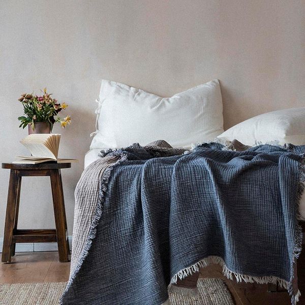 blankets 2021 type a all cotton two color organ pleated fringed blanket summer cool 130 * 170cm grey coffee
blankets 2021 type a all cotton two color organ pleated fringed blanket summer cool 130 * 170cm grey coffee