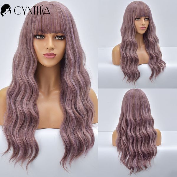 long ombre purple wave daily synthetic wigs for women with bangs heat resistant natural fiber curly cosplay party fake hair wig, Black
long ombre purple wave daily synthetic wigs for women with bangs heat resistant natural fiber curly cosplay party fake hair wig, Black