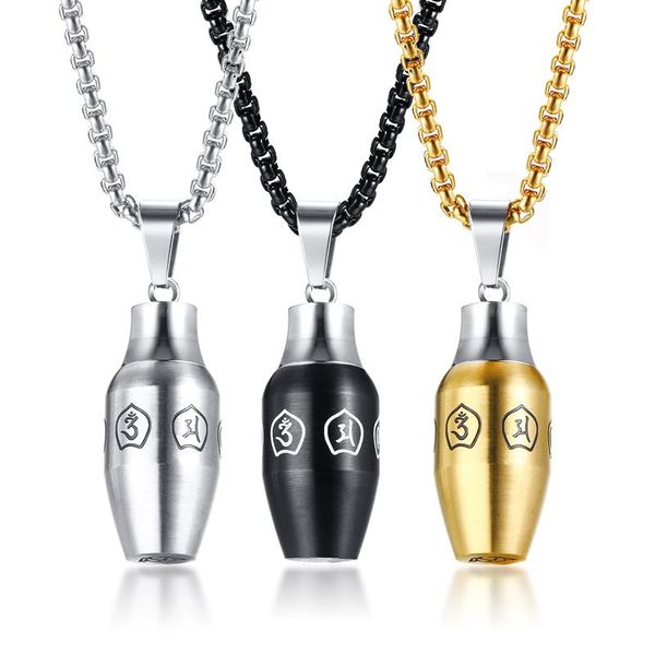 pendant necklaces jhsl brand stainless steel chain black gold color men empty storage bottle perfume & pendants fashion jewelry, Silver
pendant necklaces jhsl brand stainless steel chain black gold color men empty storage bottle perfume & pendants fashion jewelry, Silver