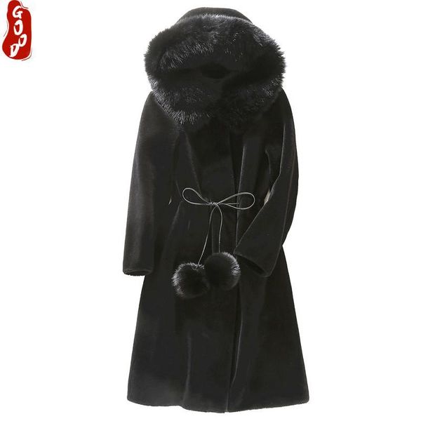 women's fur & faux real coat female 100% wool jacket women winter clothes 2021 korean natural sheep shearing coats hiver 00018, Black
women's fur & faux real coat female 100% wool jacket women winter clothes 2021 korean natural sheep shearing coats hiver 00018, Black
