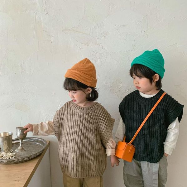 pullover children's clothing autumn and winter thick thread sweater vest baby retro solid color, Blue
pullover children's clothing autumn and winter thick thread sweater vest baby retro solid color, Blue