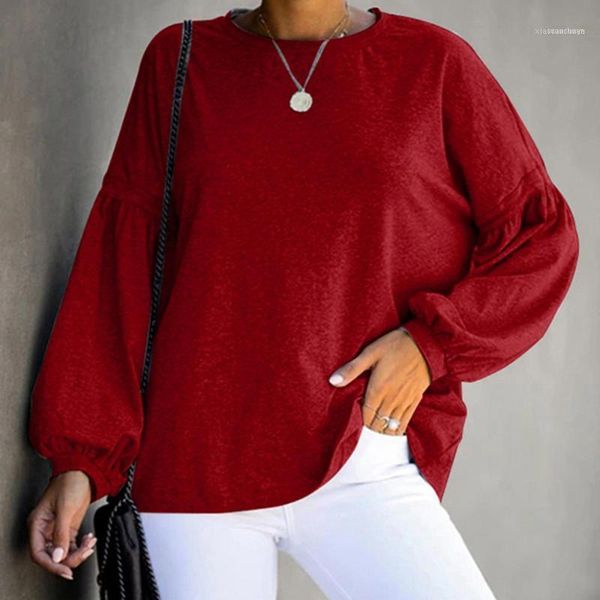 women's t-shirt autumn winter girls o neck long sleeve tee solid casual female puff sleeves corp pullovers ladies 2021 t-s, White
women's t-shirt autumn winter girls o neck long sleeve tee solid casual female puff sleeves corp pullovers ladies 2021 t-s, White