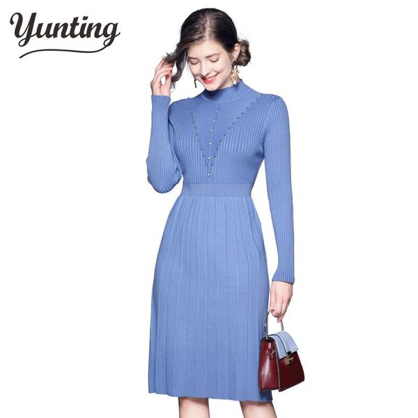 casual dresses long sleeve knitted cotton vintage women midi autumn winter sweater dress elegant clothes 2021 ladies, Black;gray
casual dresses long sleeve knitted cotton vintage women midi autumn winter sweater dress elegant clothes 2021 ladies, Black;gray