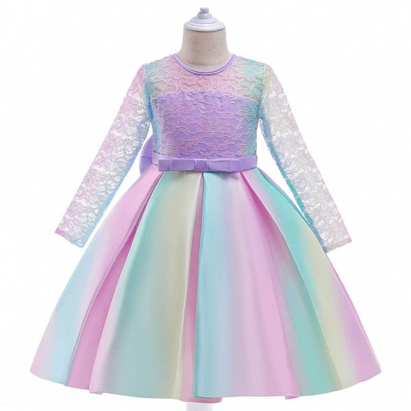 girls dresses rainbow kids clothes childrens clothing lace princess long sleeve colorful skirt large bow flower party formal dress b7627, Red;yellow
girls dresses rainbow kids clothes childrens clothing lace princess long sleeve colorful skirt large bow flower party formal dress b7627, Red;yellow