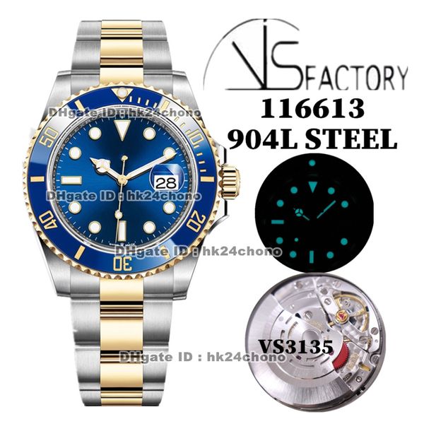 4 styles luxury watches vs 116613 40mm 904l stainless steel vs3135 3135 automatic mens watch blue dial ceramic bezel 18k gold two-tone brace, Slivery;brown
4 styles luxury watches vs 116613 40mm 904l stainless steel vs3135 3135 automatic mens watch blue dial ceramic bezel 18k gold two-tone brace, Slivery;brown