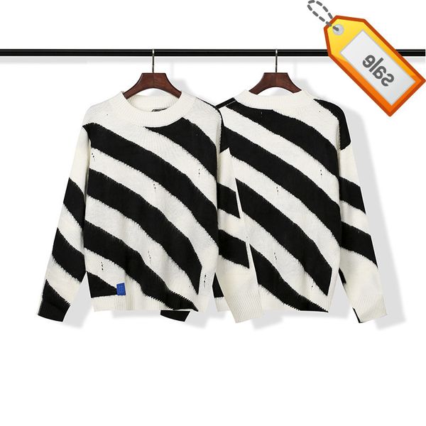 off style white basic arrow mohair oversize knitted sweater bottoms, Black 
off style white basic arrow mohair oversize knitted sweater bottoms, Black