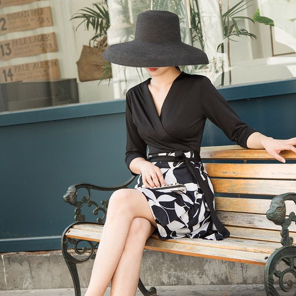 dress xshm summer d home same slim wrap skirt v-neck celebrity knitted, White;black
dress xshm summer d home same slim wrap skirt v-neck celebrity knitted, White;black