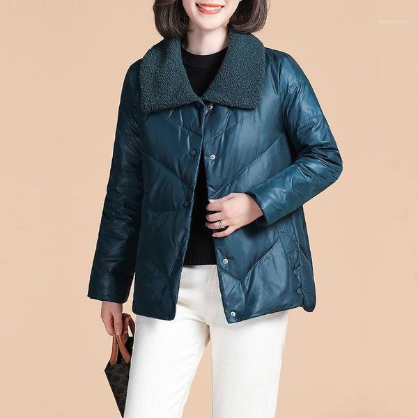 women's down & parkas 2021 women winter fashion velvet lamb wool cotton coats loose turn shorts parka female vintage jackets lj3394, Black
women's down & parkas 2021 women winter fashion velvet lamb wool cotton coats loose turn shorts parka female vintage jackets lj3394, Black