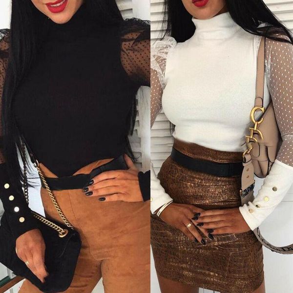 women's t-shirt 2021 fashion women solid mesh puff long sheer sleeve pullover shirts casual party club, White
women's t-shirt 2021 fashion women solid mesh puff long sheer sleeve pullover shirts casual party club, White