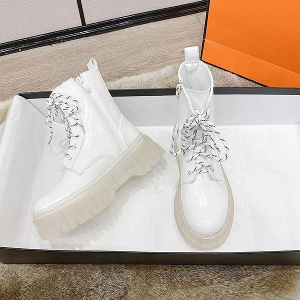 boots and winter 2021 transparent autumn women's thick soled white side zipper round head motorcycle, Black
boots and winter 2021 transparent autumn women's thick soled white side zipper round head motorcycle, Black